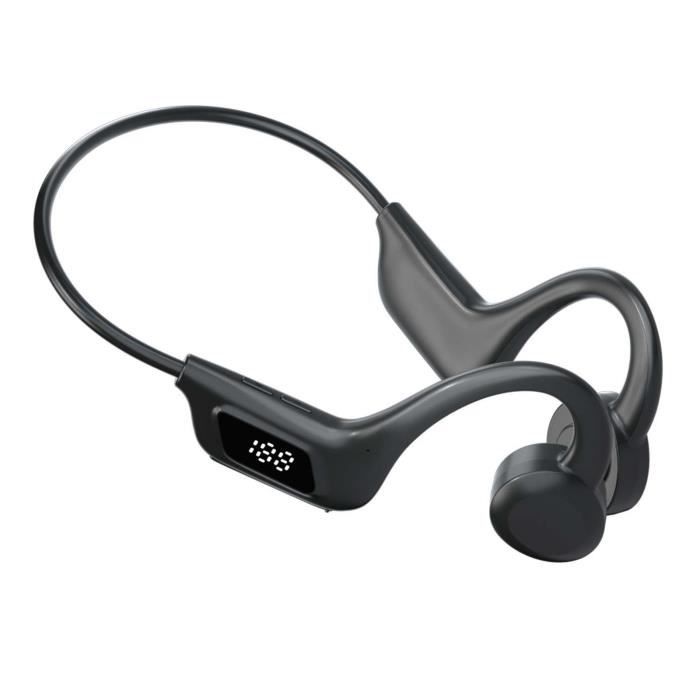 Ecouteurs GENERIQUE Sans Fil Casque Conduction Osseuse Bluetooth Avec  Microphone HD pour l'écoute du Sport Cyclisme Courir Gym