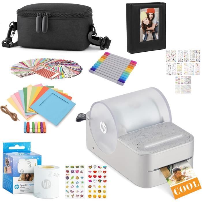 Imprimante photo HP Sprocket Panorama Technologie ZINK Coffret Cadeau