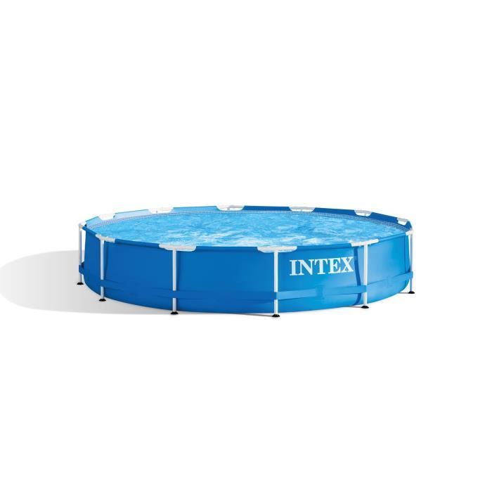 Intex - 28212NP - Kit piscinette metal frame ronde tubulaire