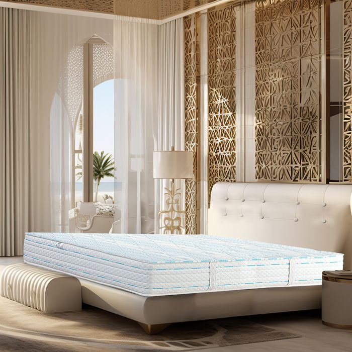 Matelas 140x190 cm Thermotec Dream, mémoire de forme, 10 zones de confort, indépendance du couchage, réversible, orthopédique, 24 cm