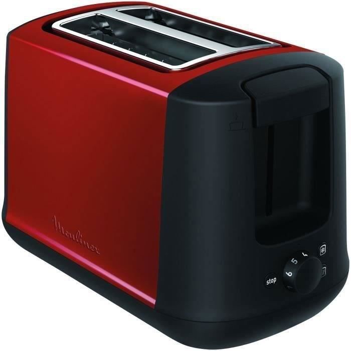 MOULINEX - Grille pain toaster 2 fentes 7 positions Subito rouge
