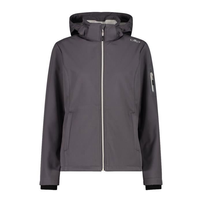 Veste Softshell - CMP - Femme - Imperméable - Doublure polaire - Manches longues Veste Softshell - CMP - Femme - Imperméable - Doublure polaire - Manches longues