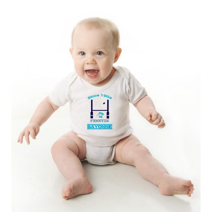 Body Bebe Fanatik Aviron Bayonnais Rugby 18 Mois Blanc Cdiscount Pret A Porter