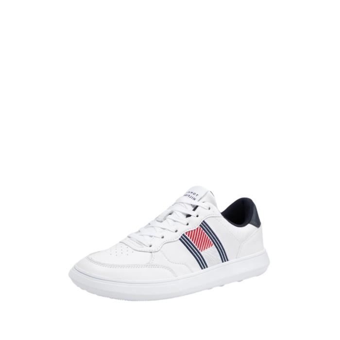 Tommy Hilfiger Baskets homme Tommy Hilfiger Ref 55413 YBR Blanc
