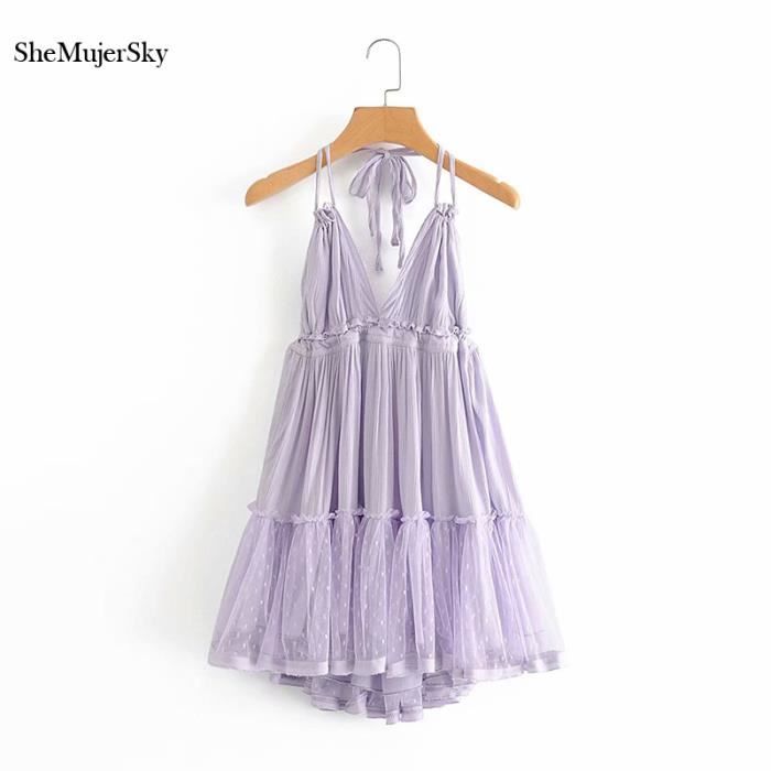 Mini-robe Dentelle Effet Nu – Tendance Fête – Style Bandeau élégant – Neuf Avec étiquette