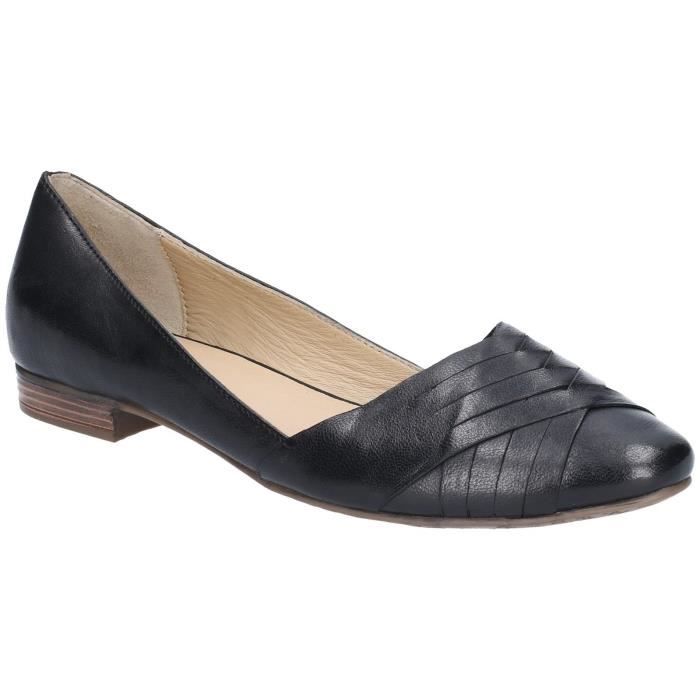 Chaussures Femme Hush Puppies The Body Shoe - Talon Court Noir - Taille 8,5EW - Occasion Comme Neuve