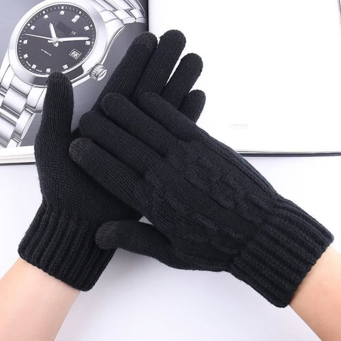 Aptoco Gants d'Hiver pour Homme Femme Imperméables Coupe-Vent Écran Tactile Super Chauds pour Hommes Sport Extérieur Cyclisme Ski Voyage