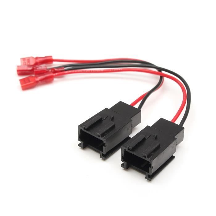 CONNECTEURS FICHES ENCEINTES HAUT-PARLEURS POUR PEUGEOT 406 PHASE 2 99+
