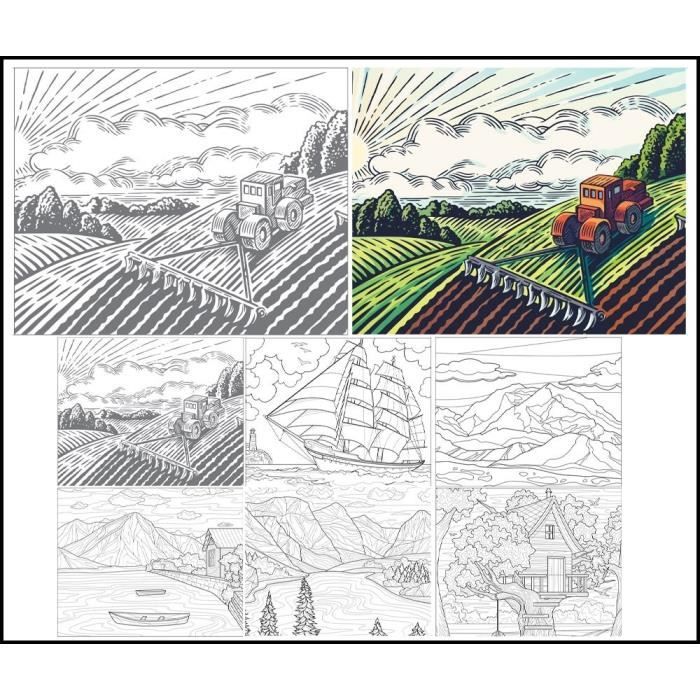 Lot De 6 Toiles à Peindre Blanches Sur Châssis - 6 Tailles Différentes (10x10cm à 30x20cm)