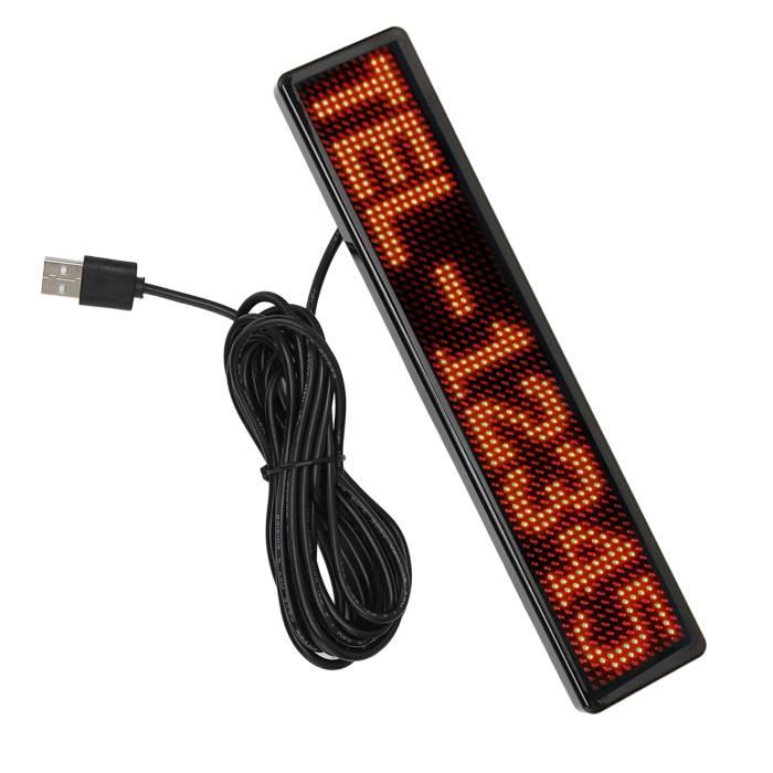 Panneau LED Flexible Défilant 390x107 Mm – Affichage Bluetooth Personnalisable Pour Vitrine Ou Voiture