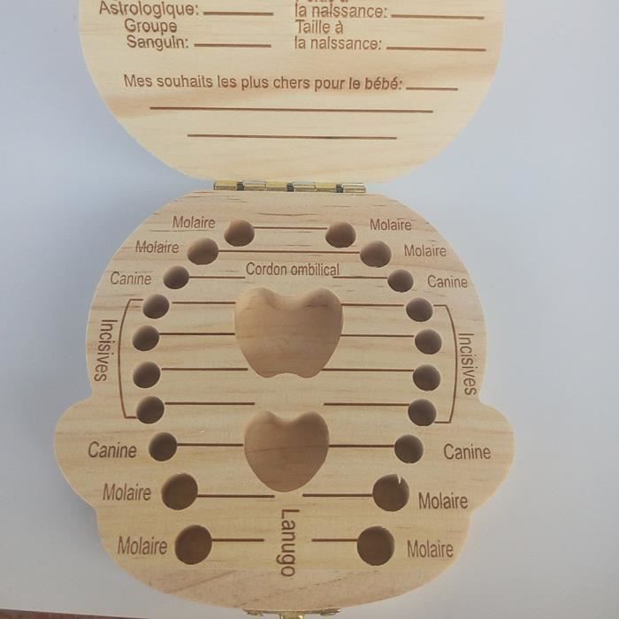 Boite De Rangement Des Dents Et Lanugo Pour Bebe Male Et Femelle Cdiscount