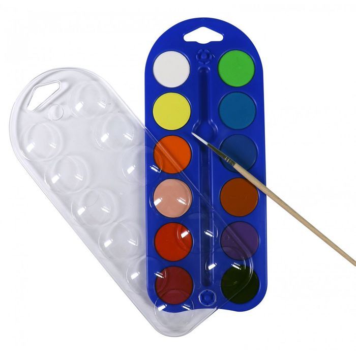 Boîte de 24 crayons couleur aquarellables Noris Couleur + 1 pinceau Staedtler