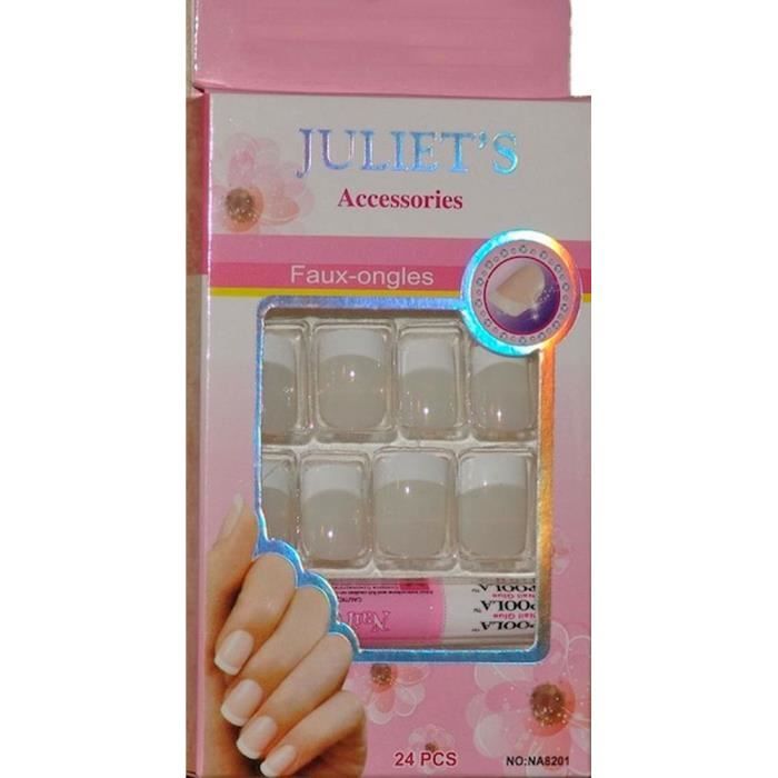 Kit Faux Ongles Prêt à Poser French Manucure