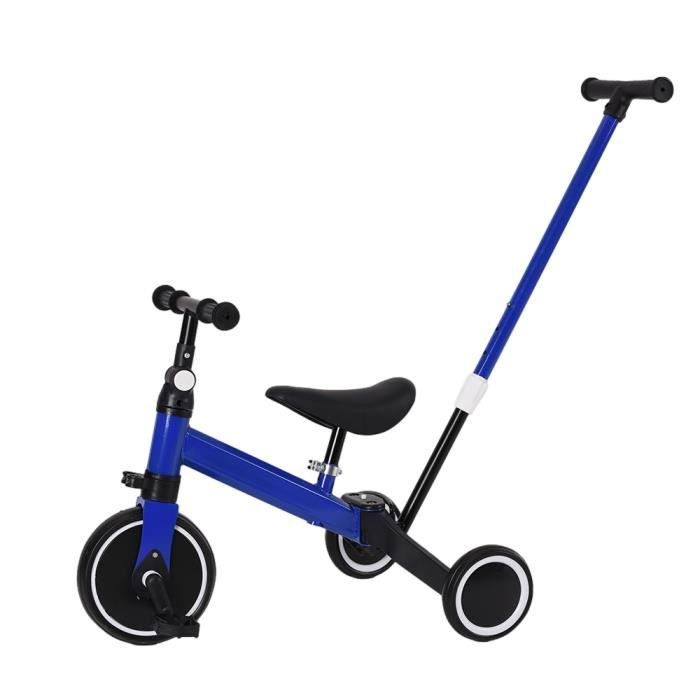 Tricycle 3 en 1 QUIIENCLEE - Draisienne bébé avec barre de poussée