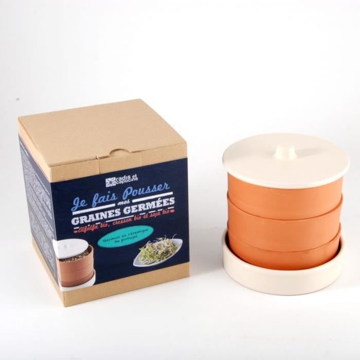 Germoir Terre Cuite 3 Niveaux 16 000000 Achat Vente Pot De Germination Germoir Terre Cuite 3 Nivea Cdiscount