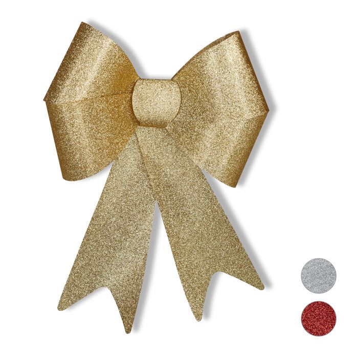 10x Grand Noeud Cadeau Ruban Xl Emballage Decoration Glamour Voiture Noel Fete Dore Cdiscount Maison