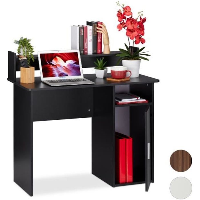 Relaxdays Bureau Avec Rangement Casier Etagere Du Cote Droit Bureau Dimensions Hlp 96x100x50 Cm Blanc 4052025933128 Achat Vente Bureau Bureau Avec Compartiments Soldes Sur Cdiscount Des Le 20 Janvier Cdiscount