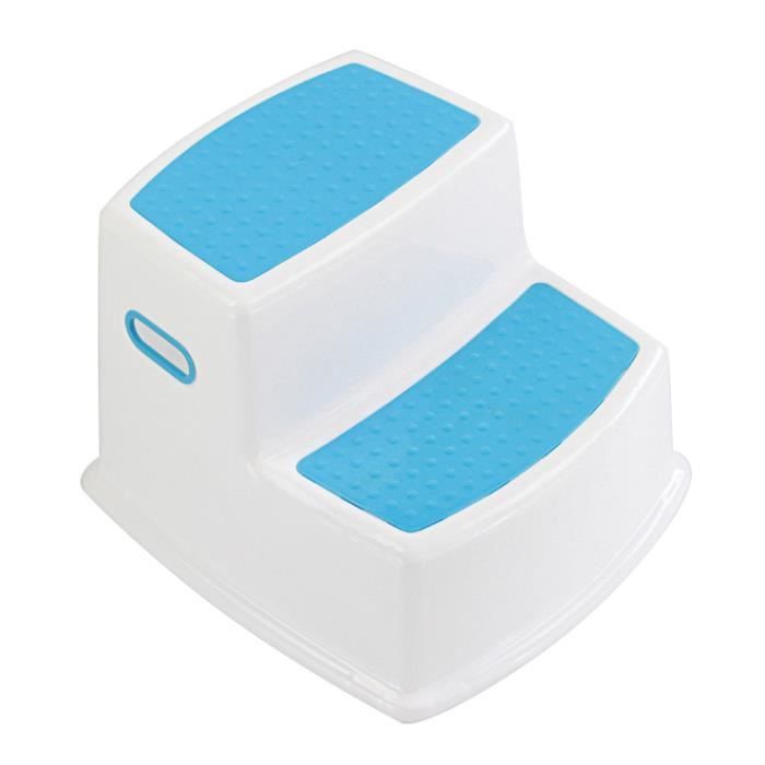 Tabouret 2 Etapes Antiderapant Pour Enfants Tabouret Enfant Pour Toilettes Cuisine Salle De Bain Bleu Cdiscount Puericulture Eveil Bebe