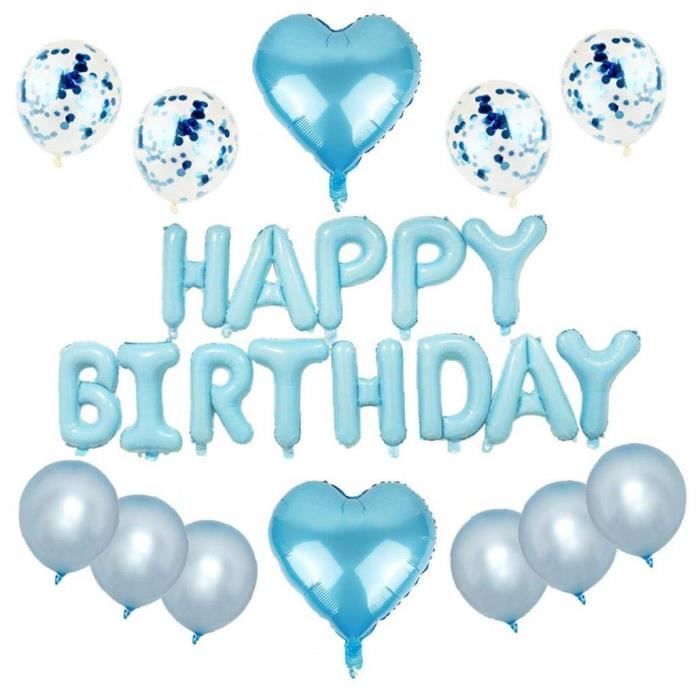 Cuisine Maison Balloons Ballon Chiffre 1 Ballons Happy Birthday De Decoration Anniversaire Fille Garcon Bleu Deco Ballons Anniversaire