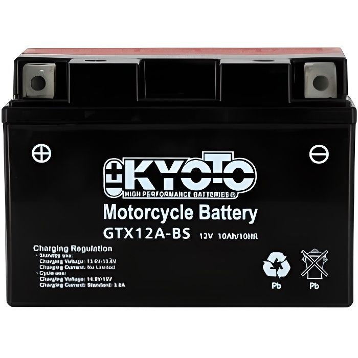 KYOTO - Batterie moto - Yt12a-bs - L150mm W87mm H 106mm