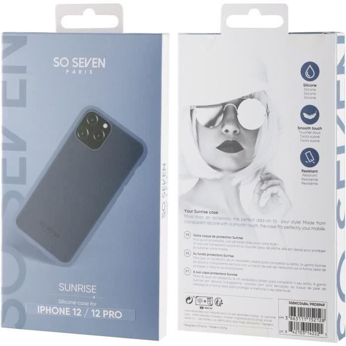 SO SEVEN Coque Sunrise Bleu: Apple iPhone 12 / 12 Pro