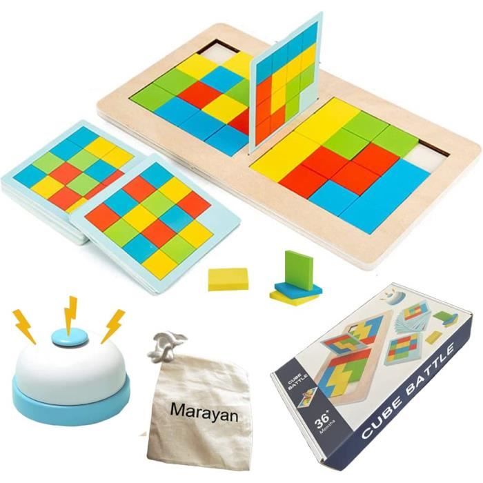 MARAYAN-Jouet Enfant Montessori 3 4 5 6 Ans-Jeu de Societe-Casse Tete-Jeux  éducatif Exterieur-Puzzle-Carte Memory-Cube eois-Cade60 - Cdiscount Jeux -  Jouets