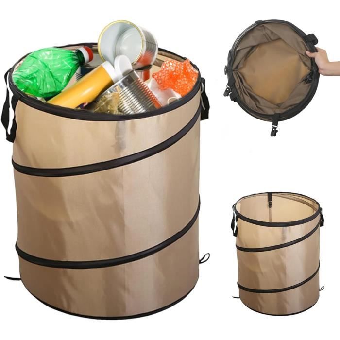 HSYFUNA Toilette Portable Pliable Pour Camping – Hauteur 42 Cm, Support 300 Kg, Sacs Et Gel Inclus – Idéale En Voiture, Rando Ou Festival
