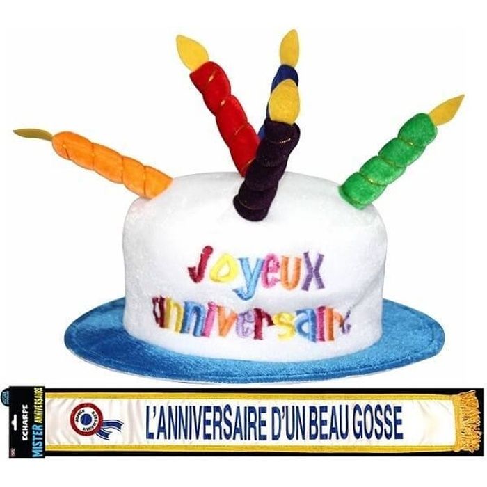 Cadeau Adulte 1 Echarpe Et 1 Chapeau Joyeux Anniversaire Ref Cha00 Echb11 Achat Vente Chapeau Perruque Cdiscount Cadeau Adulte 1 Echarpe Et 1 Chapeau Joyeux Anniversaire Ref Cha00 Echb11 Achat Vente Chapeau Perruque Cdiscount