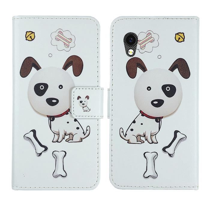 Housse Coque Flip En Liège Pour Cubot J5 - Noir - Protège Téléphone - Neuf
