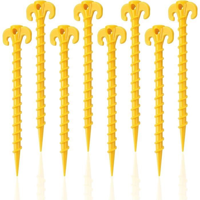 Piquets de tente en acier et plastique lumineux - PIXNOR - Accessoires de camping pour randonnée Piquets de tente en acier et plastique lumineux - PIXNOR - Accessoires de camping pour randonnée