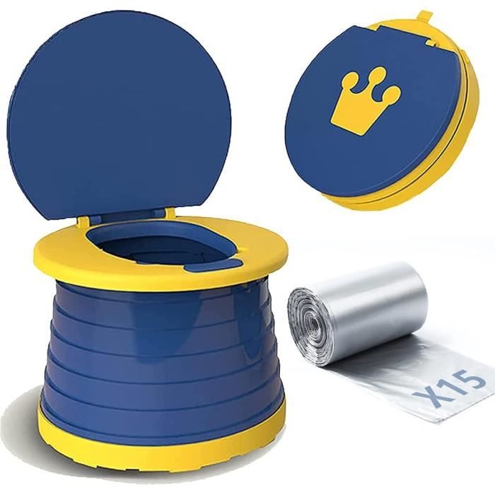 Siège Toilette Pliable Enfants 3-en-1 TYRY.HU - Réducteur Pot Avec Anti-Éclaboussure Pour Garçon Fille