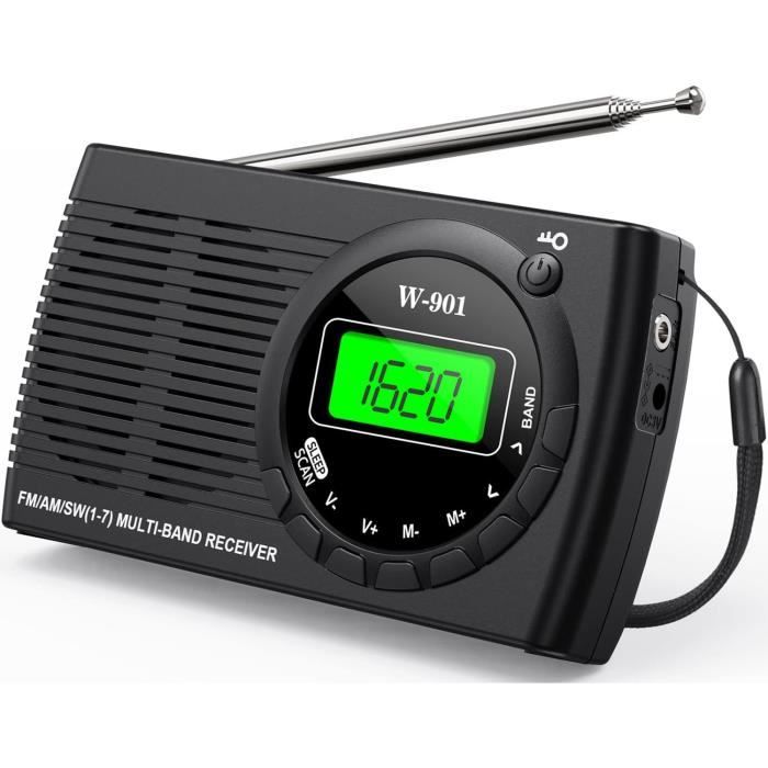 Radio Portable GOEDCH – FM/AM, Compacte, Avec Batterie Et Prise Casque