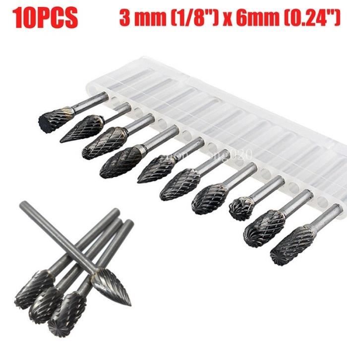 Fraise Lime Rotative Ogive Tête Ronde 10 Mm Carbure De Tungstène Yato - Neuf