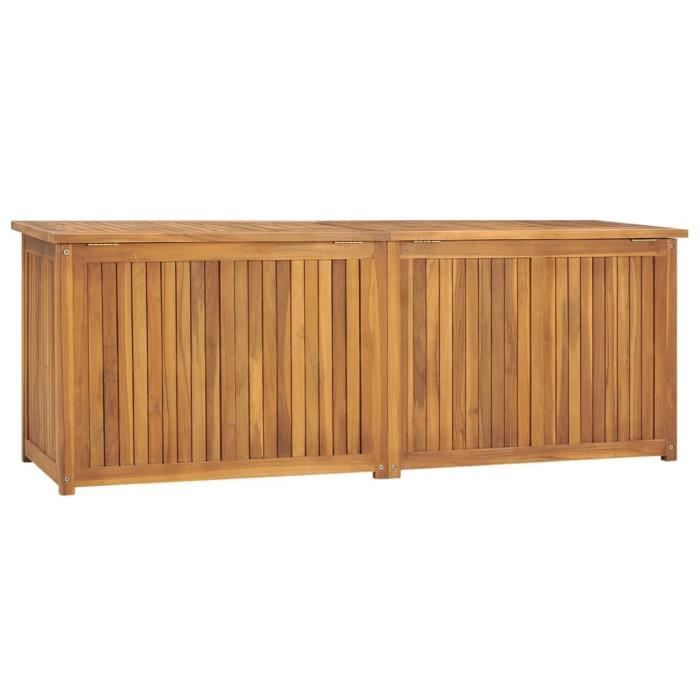 VidaXL Boîte de jardin 150x50x55 cm Bois massif de teck