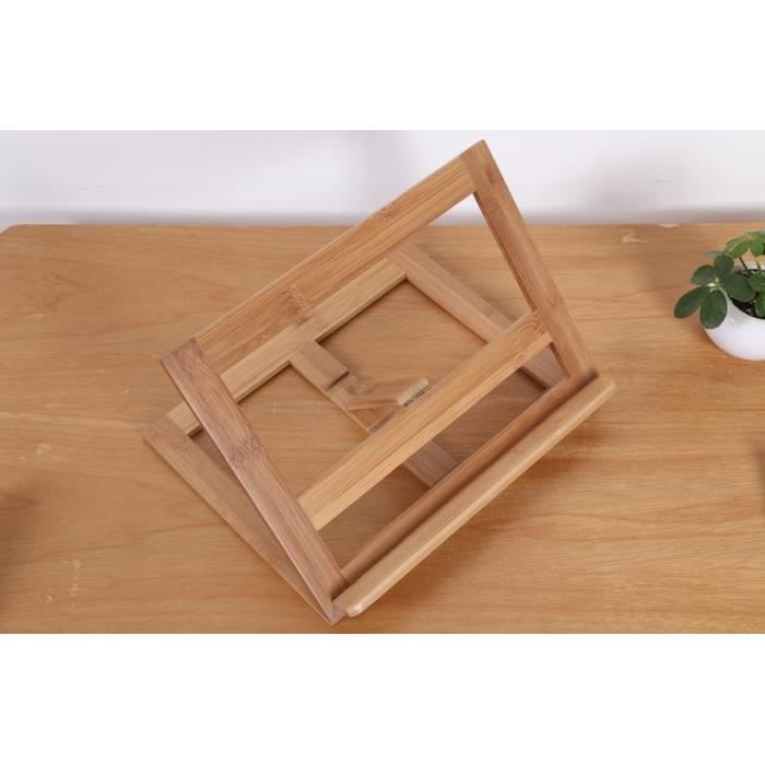 Support de lecture noir plateau support inclinable réglable 360 hauteur et angle réglables pupitre repose-livre pliable portable pour la plupart des livres papier et tablettes et recettes