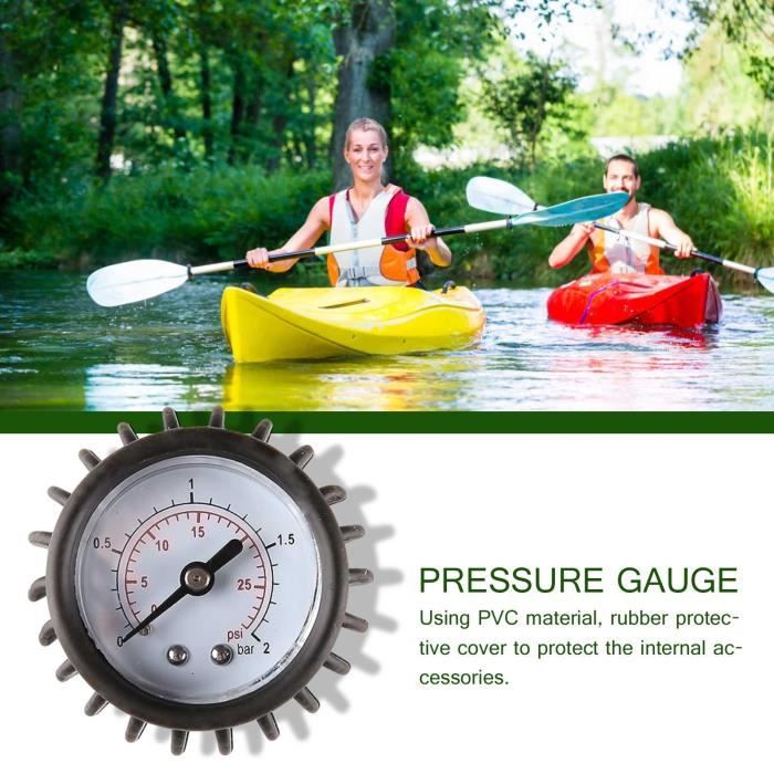 Manomètre/jauge De Pression Pour Kayak Et Bateau Pneumatique - Accessoire Plastique Neuf, Indispensable