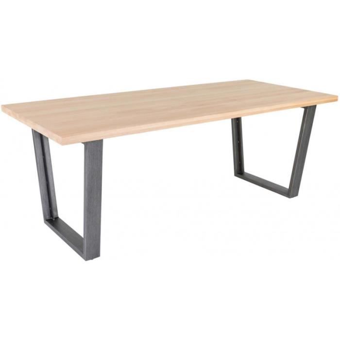 Table A Manger Chene Et Metal Brosse New Yorker Table Salle A