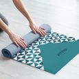 Tapis de yoga antidérapant MAT-G50 BLEU FITFIU Fitness - 173x61x0.5cm-1