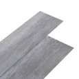 vidaXL Planches de plancher PVC autoadhésif 2,51 m² 2 mm Gris bois mat  342891-1