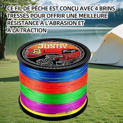 Fil De Pêche Inox Noir – 45 à 907 Kg, 10 M + 20 Manchons