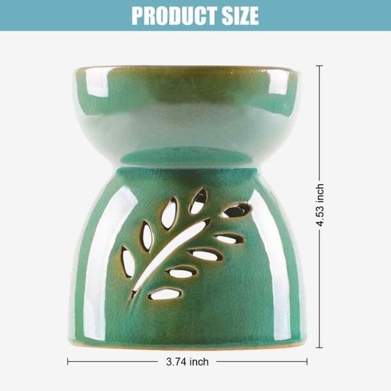 Lampe Parfumée Pour Huiles Essentielles, Bougie Chauffe-plat Avec