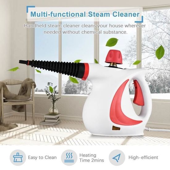 Nettoyeur vapeur à main, aspirateur vapeur, multifonction avec