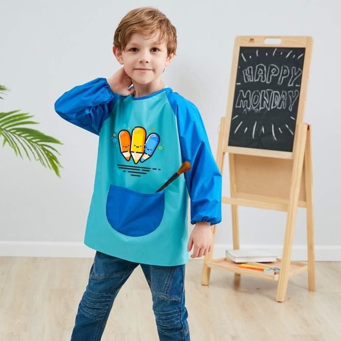 Tablier Peinture Enfant Imperméable Tablier Blouse De Peinture Enfant