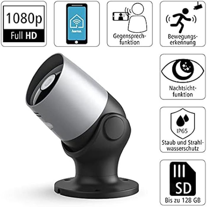 Hama Camera Hama Camera surveillance WIFI exterieure sans fil (caméra étanche IP65 ...