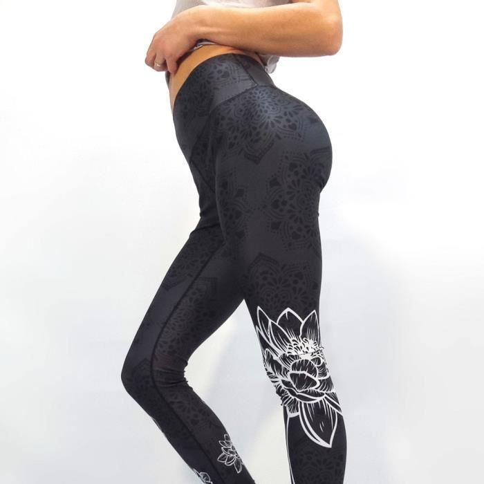 Pantalon de yoga pour femme - Jupe avec fente - Taille haute Pantalon de yoga pour femme - Jupe avec fente - Taille haute