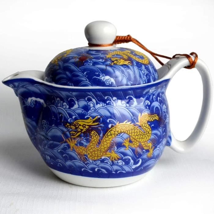 Théière créative en porcelaine avec infuseur en ac... – Grandado