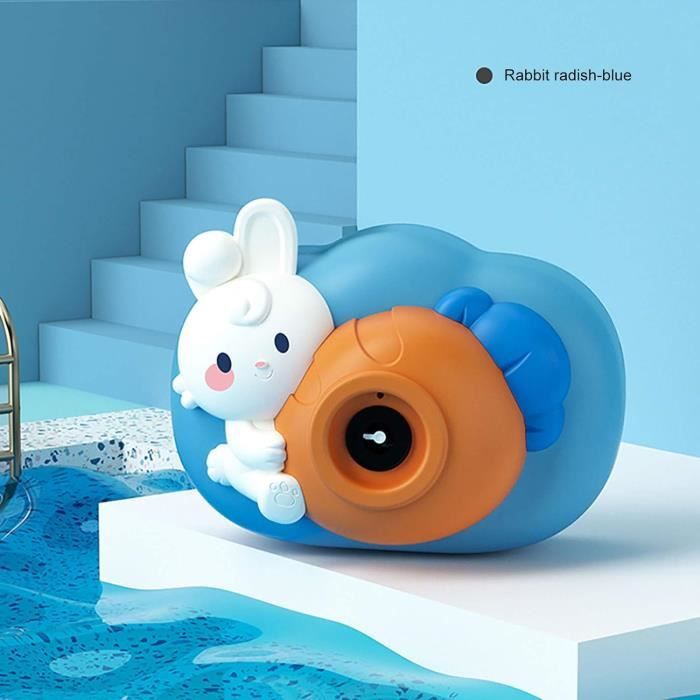 Pistolet à Bulles Lapin – 4000 Bulles/min, 12 Trous, 10 Recharges Incluses, 4 Piles AA, Pour Pâques Ou Anniversaire