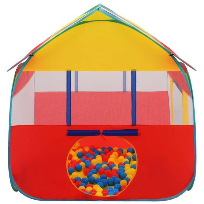 Tente vidaXL Tente de jeu pour enfants avec 250 balles Rose 301x120x128 cm
