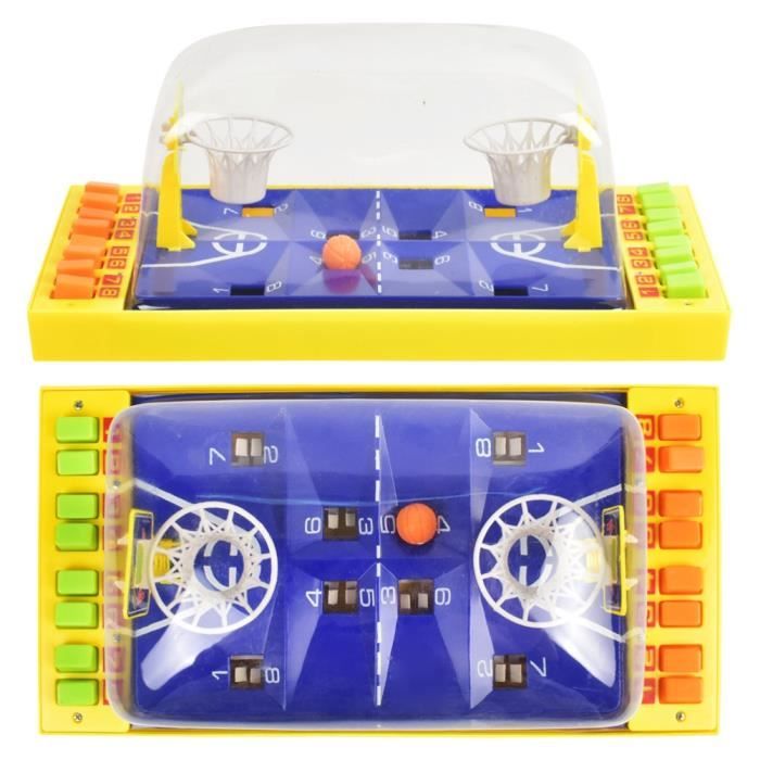 Toddmomy Jeu De Basket Miniature à Doigts – Table De Basket En Bois, Jouet Interactif Dès 3 Ans