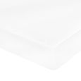 HAO Matelas Blanc 100 % polyester 160 x 200 x 10 cm 7 zones Mousse PU 10 cm H2 H3 en mousse PU D25-2